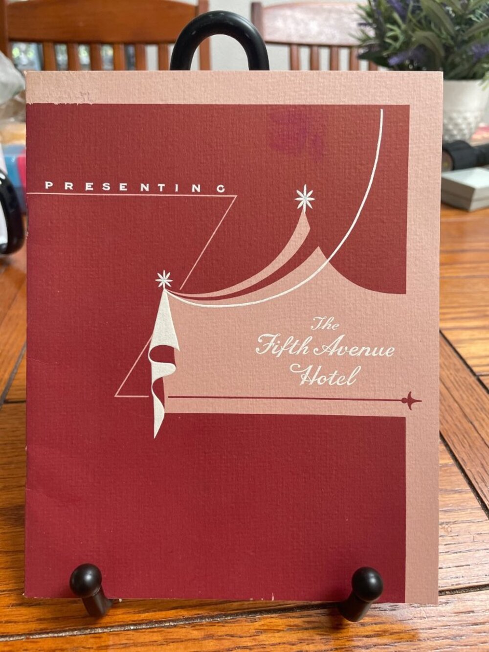 Vintage 1950 Fifth Avenue Hotel Brochure With Dinner Menu & Event Room Photos